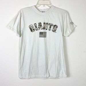 San Francisco Giants & Blue Shield California Offwhite Camo American Flag Tshirt